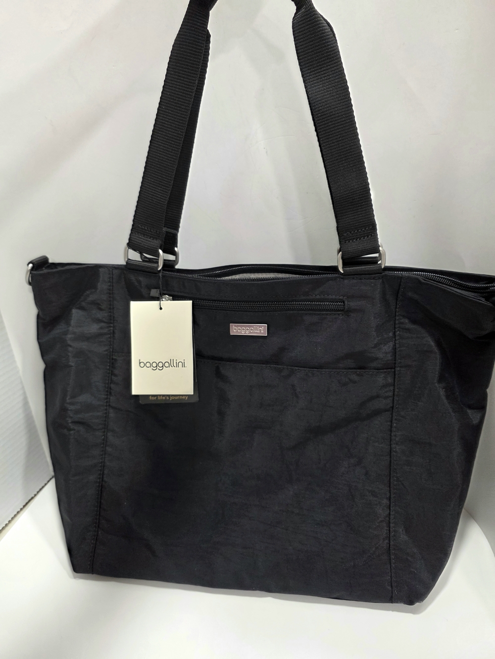 Baggallini Black Boulevard Laptop Tote Bag NWT